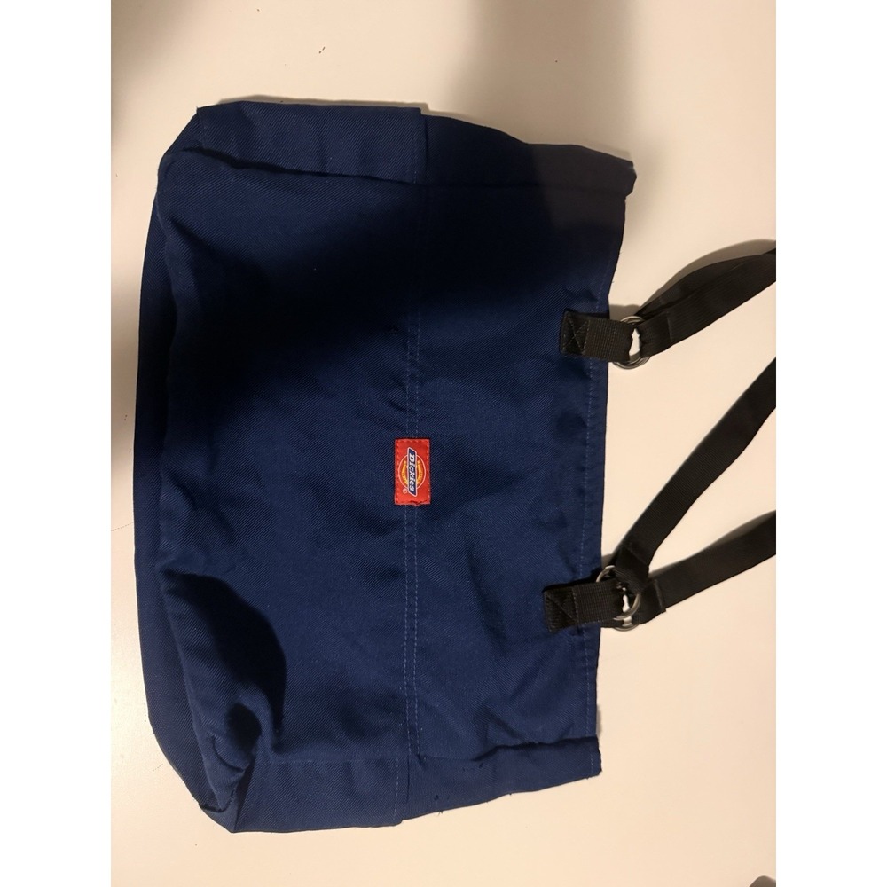 Vtg Women's Dickies blue Tote Bag Shoulders 2000s Canvas Black Strap